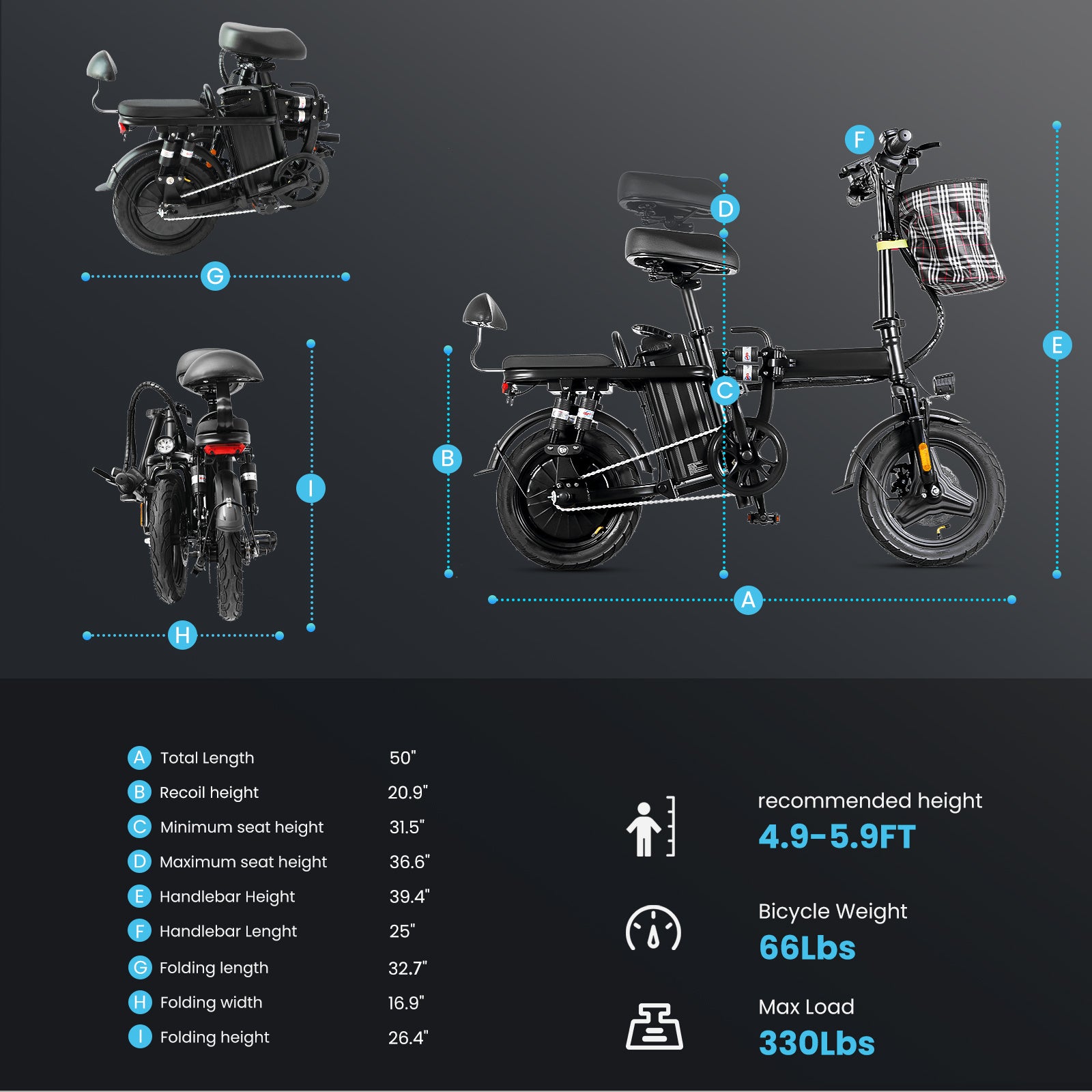 Electric Bicycle-A9,No Delivery To Remote Areas